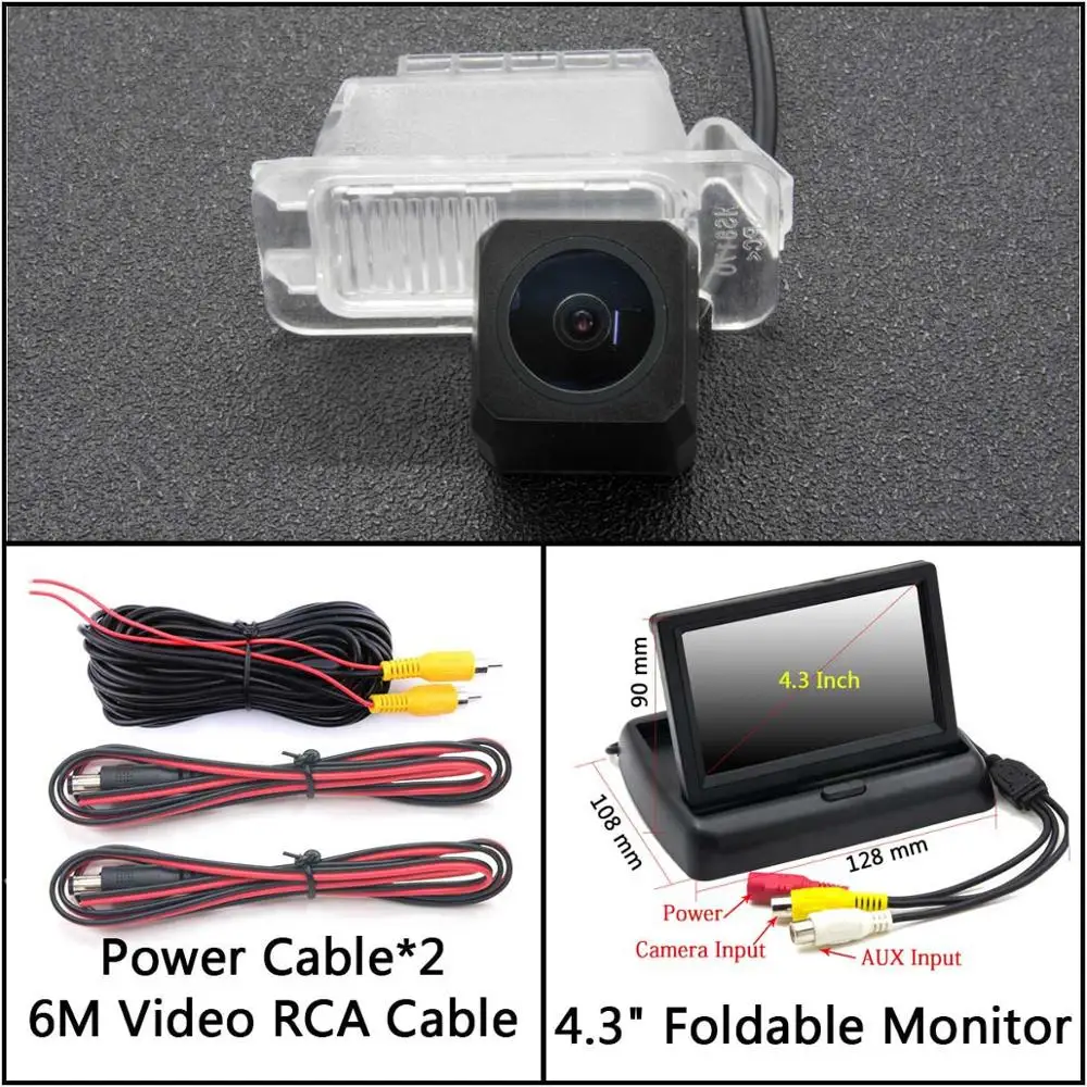 Cam N 4.3 inch Fold HD 1280*720 камера заднего вида для Ford Tourneo/Transit Fusion Mondeo EcoSport Galaxy Kuga S-Max Fiesta Автостоянка зеркало монитор - Название цвета: Cam N 4.3 inch Fold