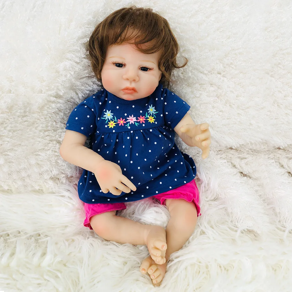 Новое поступление ручной работы Reborn Baby Doll Мягкий силиконовый винил Настоящее