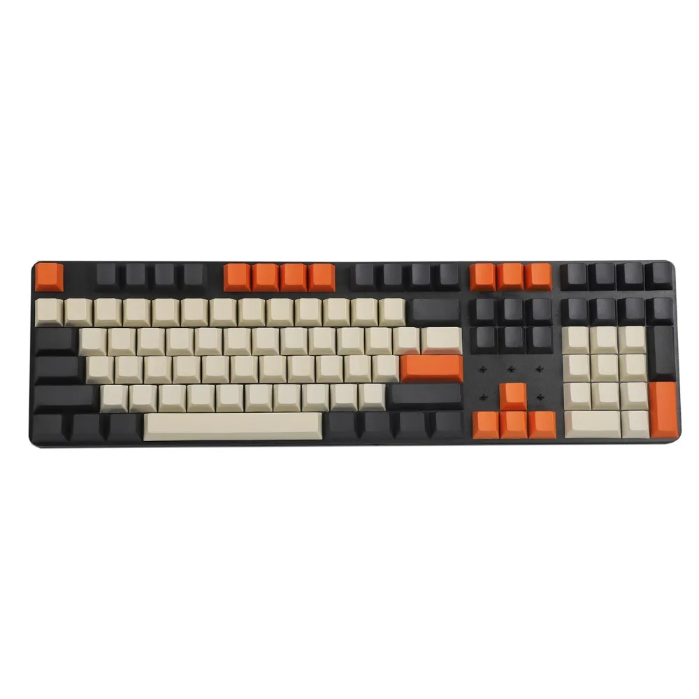 YMDK Carbon 108 Keyset толстые PBT Вишневый профиль колпачки для стандартной ANSI 104 87 61 MX