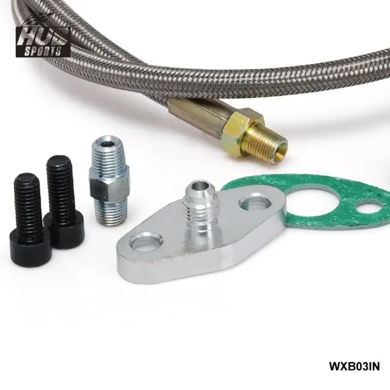 Набор для подачи масла универсальный турбо кабель T3 T4 T04E T70 T66 T3T4|turbo oil feed line|oil lineoil