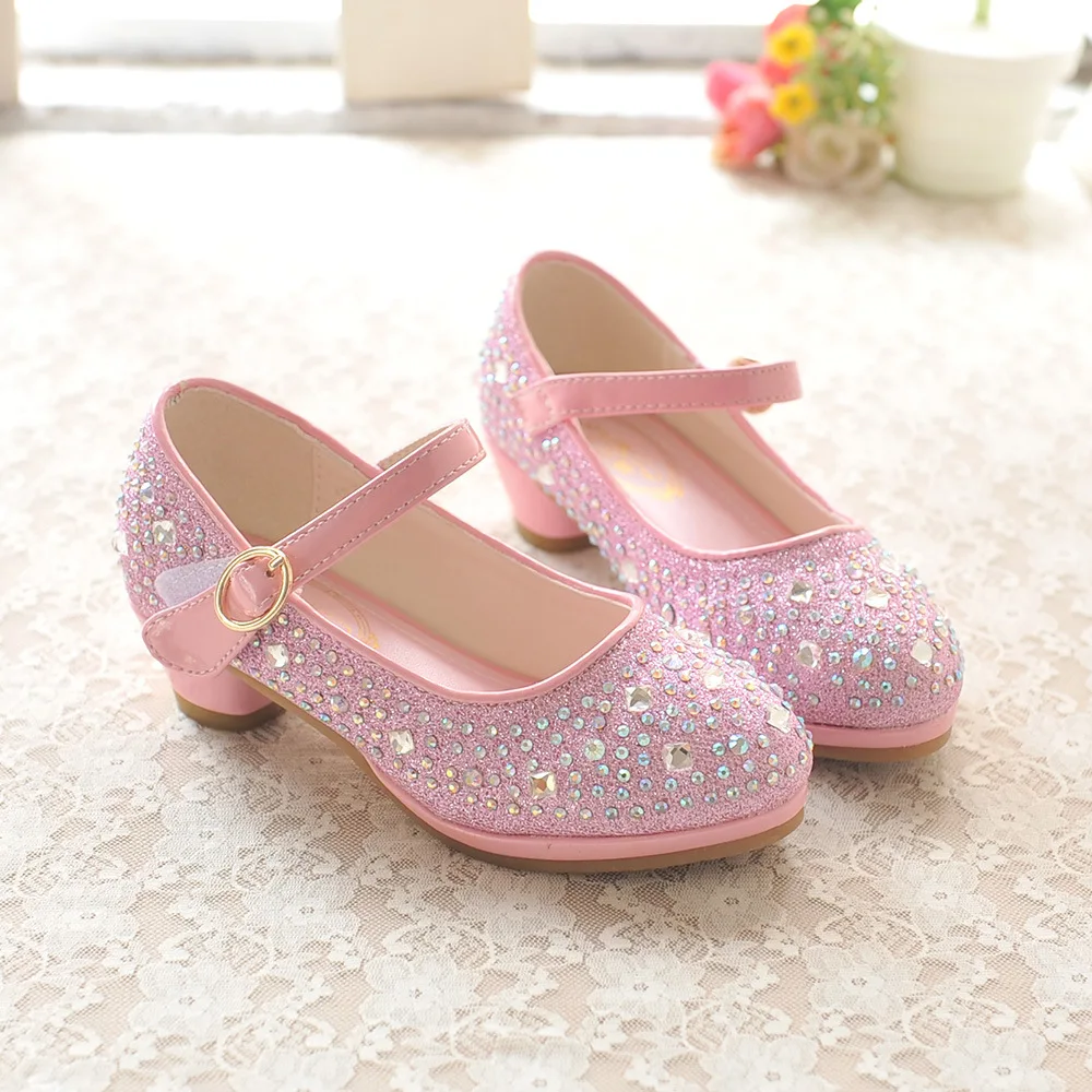 Детская обувь для девочек на высоком каблуке демисезонная повседневная детская