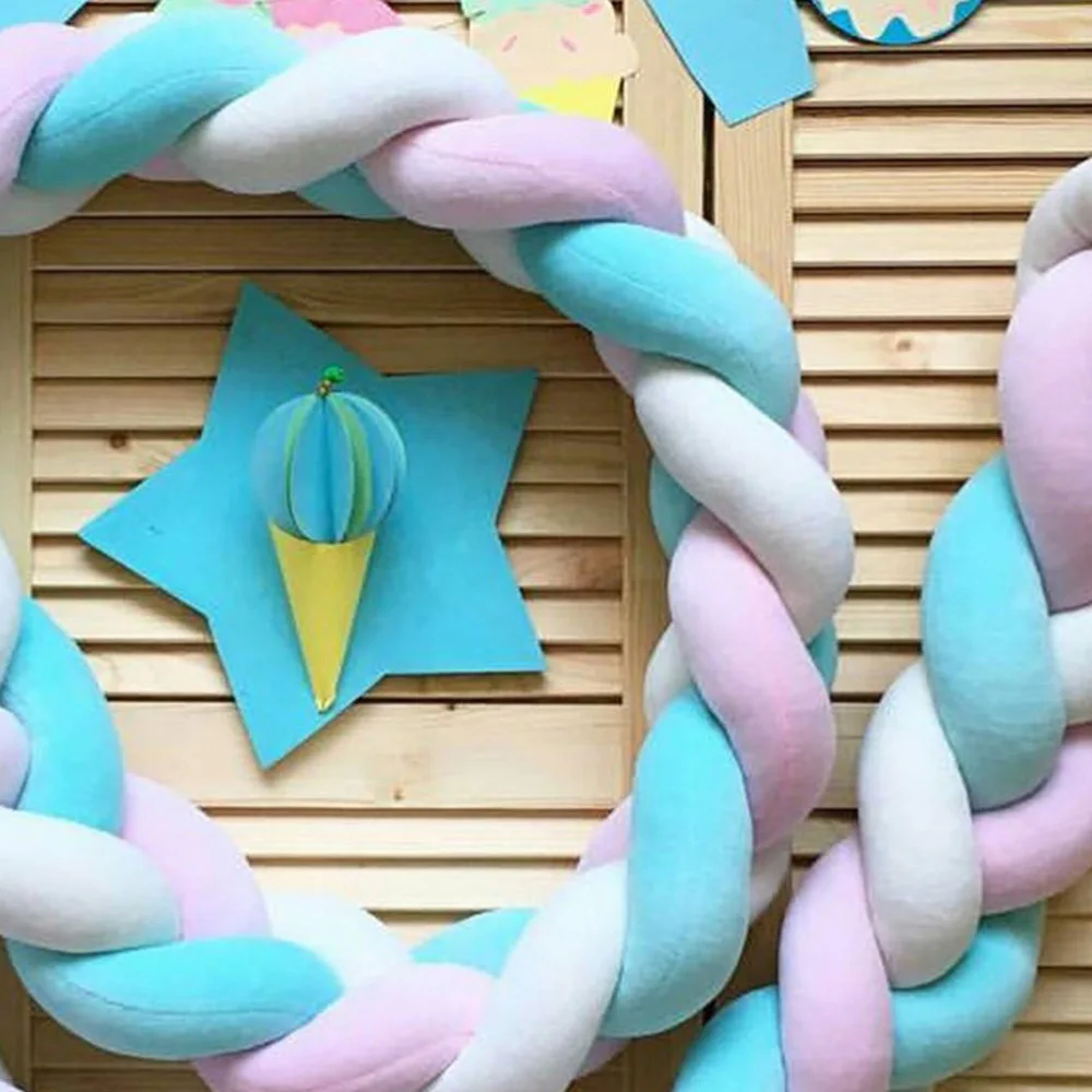 1 5 м 2 0 в длину новорожденная детская кроватка Notic Knot Bumper длинная узелковая