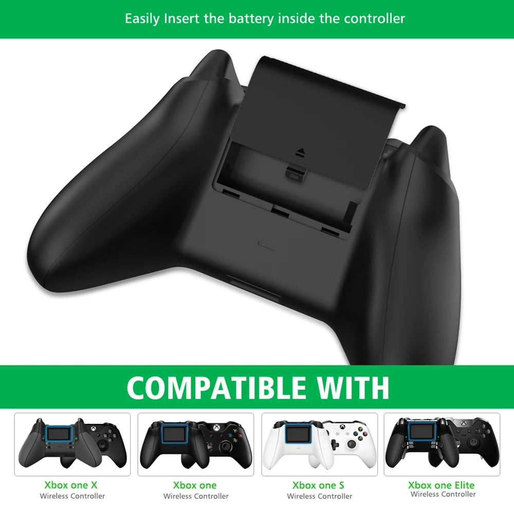 OIVO двойной контроллер зарядное устройство для Xbox One/One S/One X состояние зарядки дисплей экран станция Док-станция 2 перезаряжаемый аккумулятор