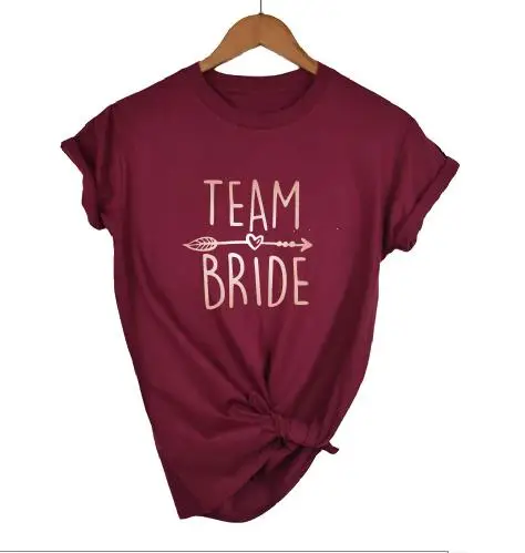 OKOUFEN девичник вечеринка Свадьба Team Bride футболка для невесты Женский Топ с