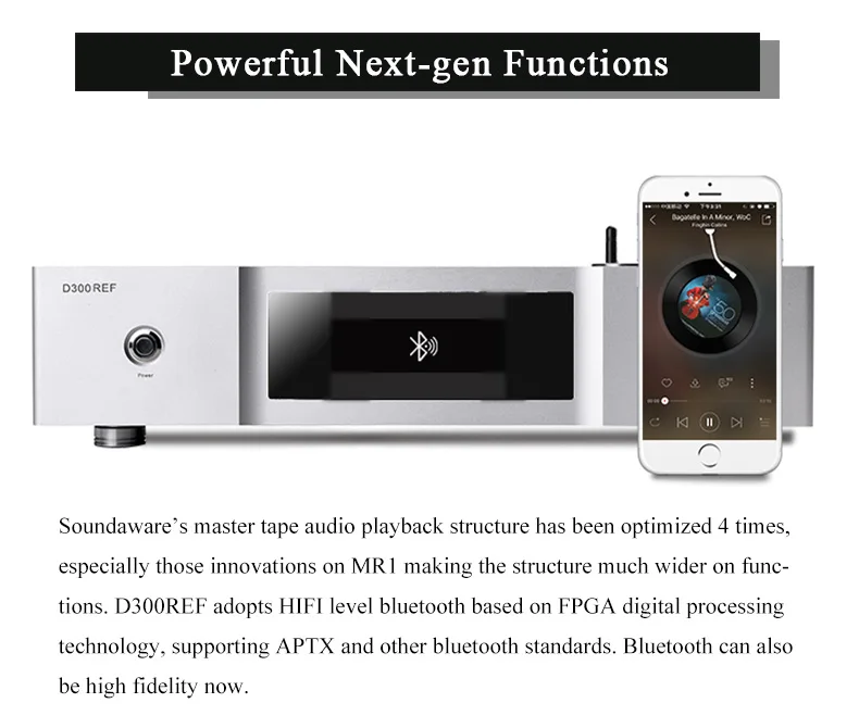 Soundaware D300REF эталонный уровень следующего поколения PCM& DSD Цифровая Музыкальная сеть транспорт USB интерфейс фемто-часы