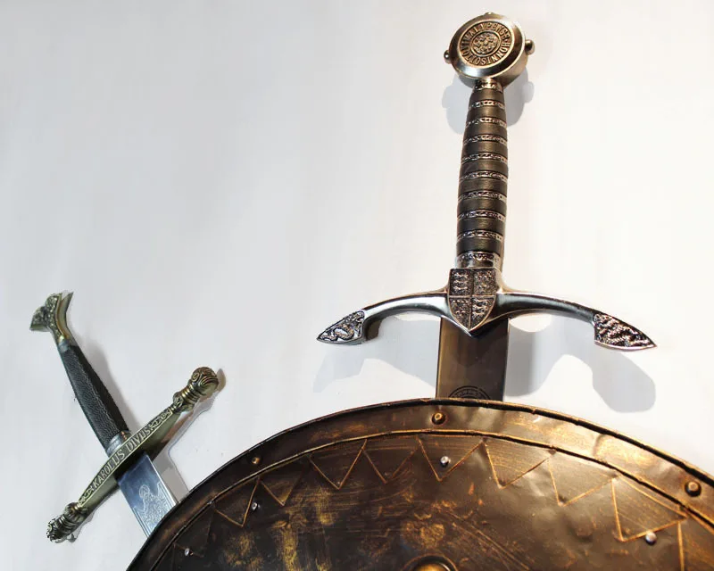 Винтажный щит с мечом металлические поделки/Европейские настенные подвески/бар