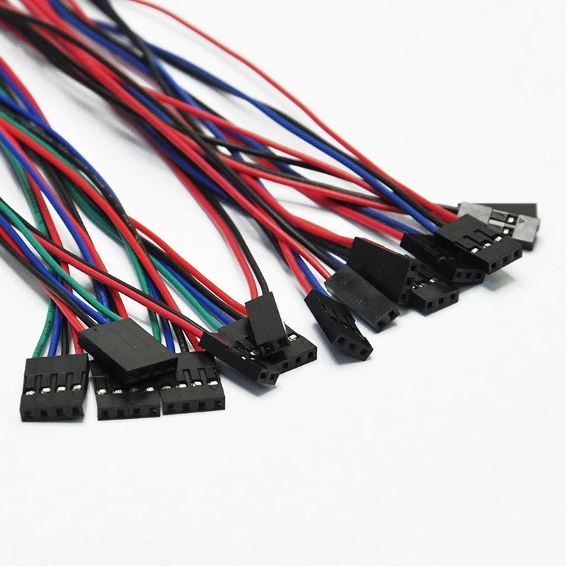 10 шт./лот 70 см 4 контактный кабель гнездо перемычка для 3D принтера Arduino Reprap AL|Детали
