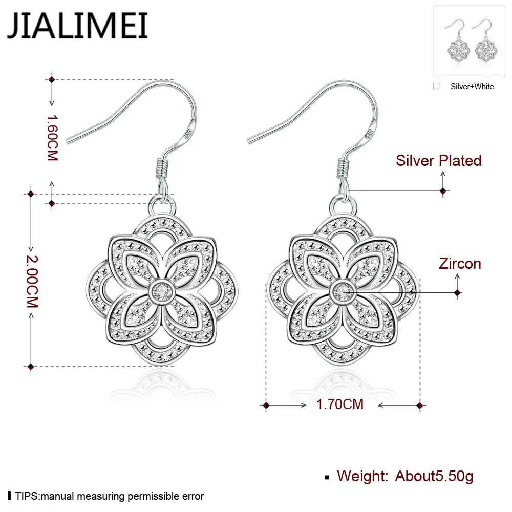 Рождественский подарок! Оптовая продажа 925 серебряные серьги ювелирные изделия