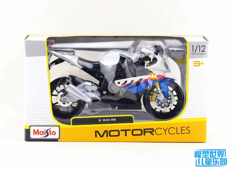 Maisto/масштаб 1:12/литая модель мотоцикла/модель S1000RR Super Racing/Изящный Подарок или