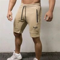 hetuaf mens bodybuilding shorts fitness workout 5 color bottom cotton male fashion casual short pants brand clothing