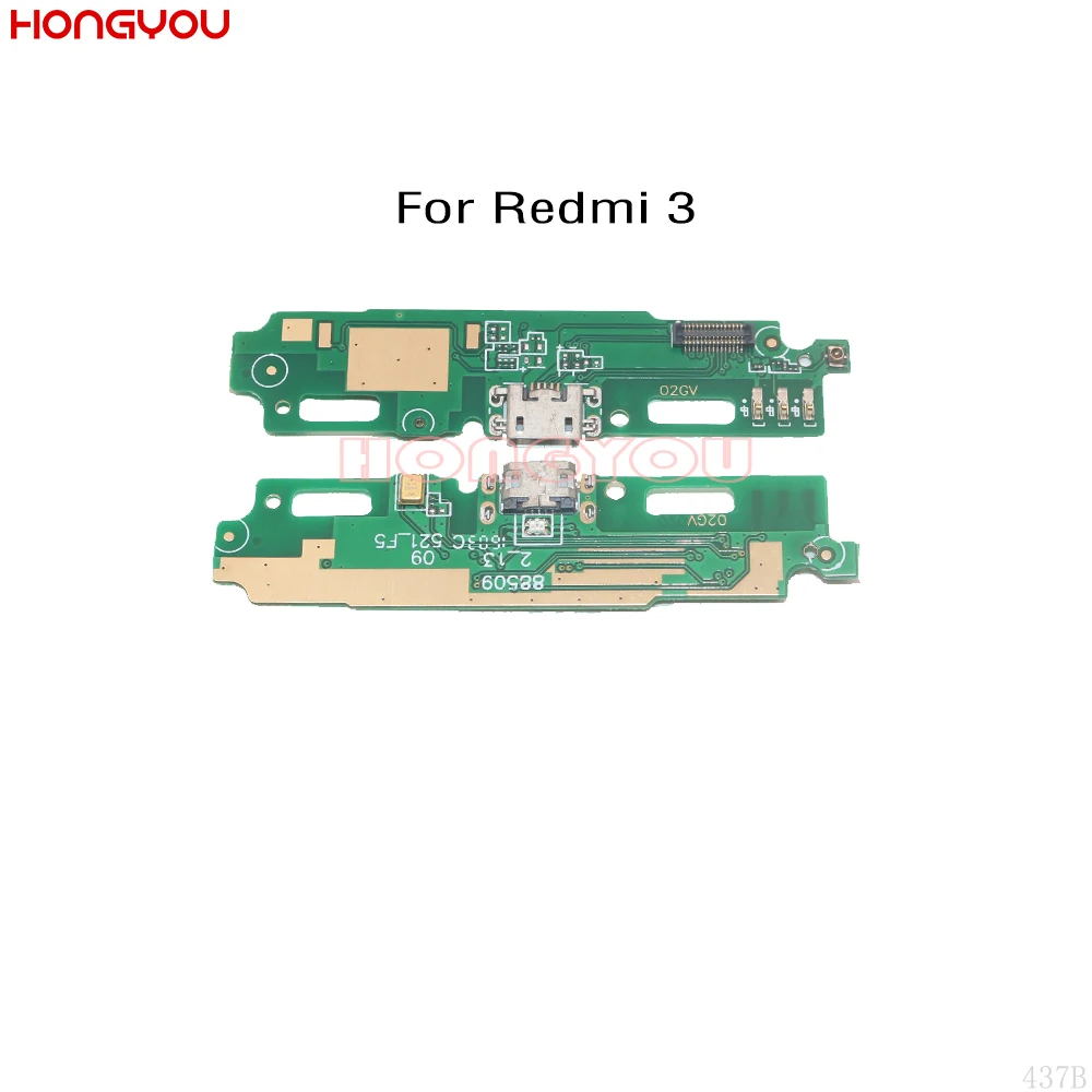 USB плата для зарядки док станция разъем гибкий кабель Xiaomi Redmi 3 3S|Шлейфы мобильных