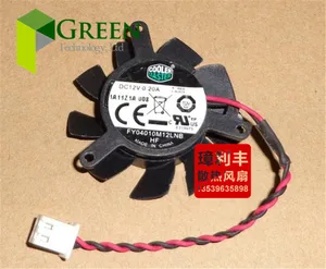Оригинальный кулер Master FY04010M12LNB 37 мм, сменный вентилятор для видеокарты, 31 мм, 12 В, 0,20 А, 2 провода, 2 контакта