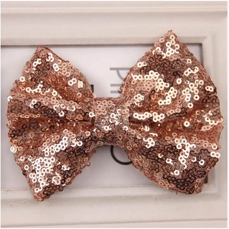 Новинка 2017 заколки для волос с большим блестящим бантом бесчестные блестки