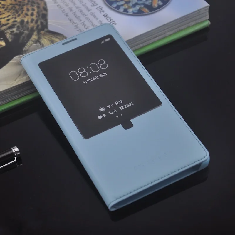 Чехол для Huawei Коврики 8 Высокое качество Вид из окна откидная крышка кожаный