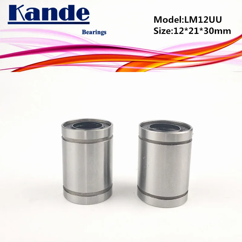 Kande Bearings LM12UU 10pcs Linear Bearing 12x21x30mm LM12 UU | Обустройство дома