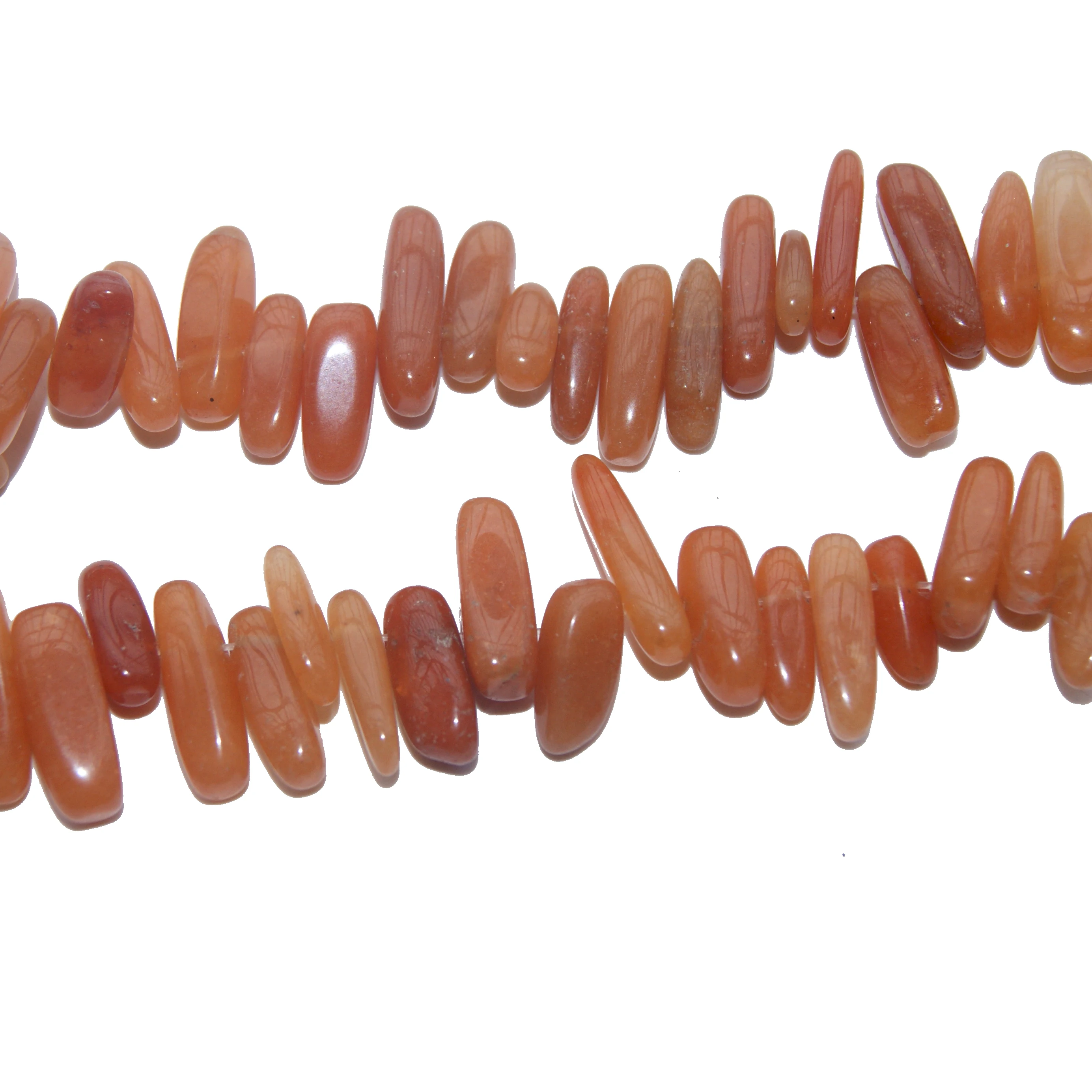 

Wholesale 12-18 MM Stick Shape Natural Stone Red Aventurine Stone Beads For Jewelry Making DIY Necklace Bracelet Material