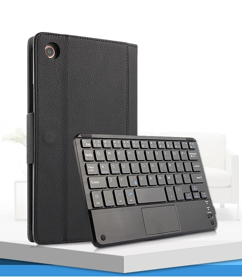 Смарт Bluetooth клавиатура PU кожаный чехол подставка для Xiaomi Mi Pad 4 MiPad4 защитный MiPad 8