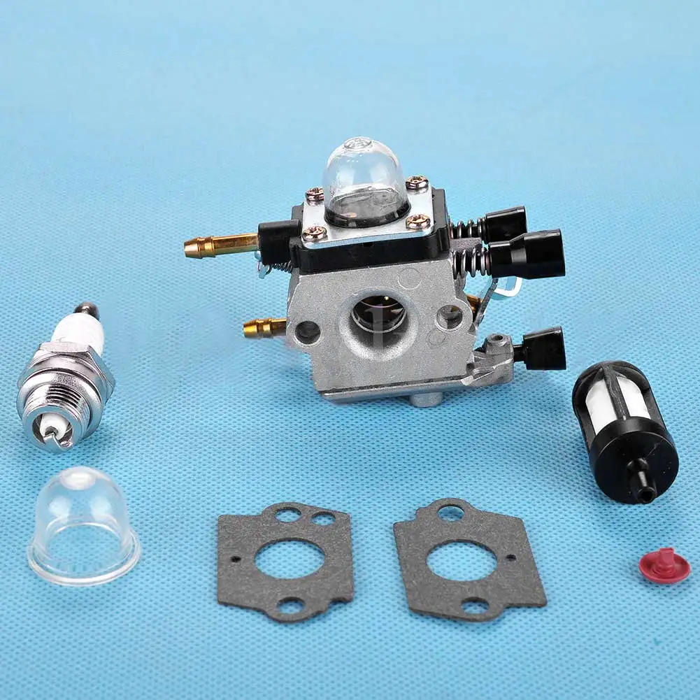 Новое поступление 7 шт. карбюратор + праймер лампа топливный фильтр набор