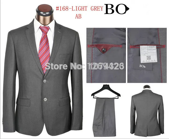 men's suit formal black brown gray blue khaki suits XS-4XL two pieces Hot sale male dress costume set Free shipping | Мужская одежда