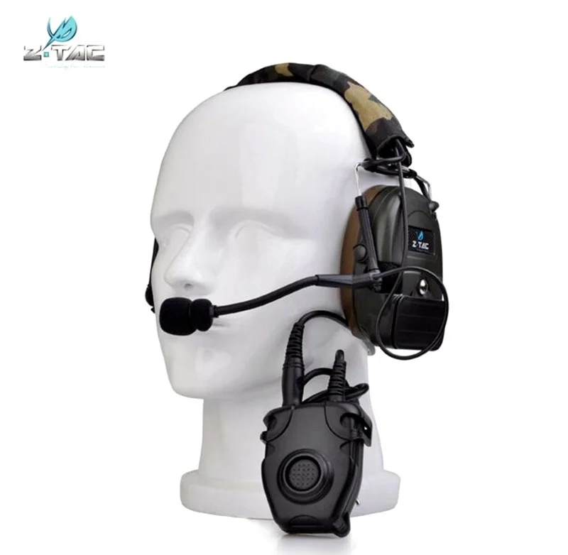 Тактические Военные наушники для страйкбола авиационные боевые Comtac I с
