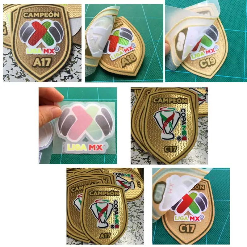 LIGA MX A17 C17 патч COPA MX A17 C17 A18 C19 футбольная нашивка значок кашемир Материал бархат