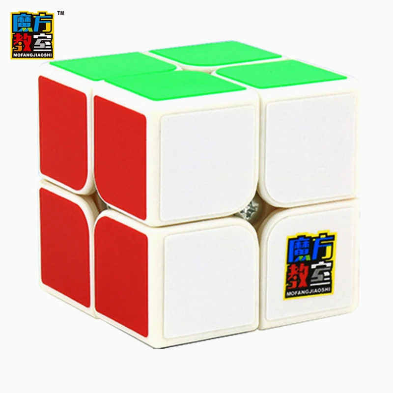 white Moyu Mofangjiaoshi Mf2c 2x2x2 магические кубики, профессиональный скоростной кубик для соревнований, развивающие игрушки для чемпионата 2x2 Magico Cubo - Цвет: white