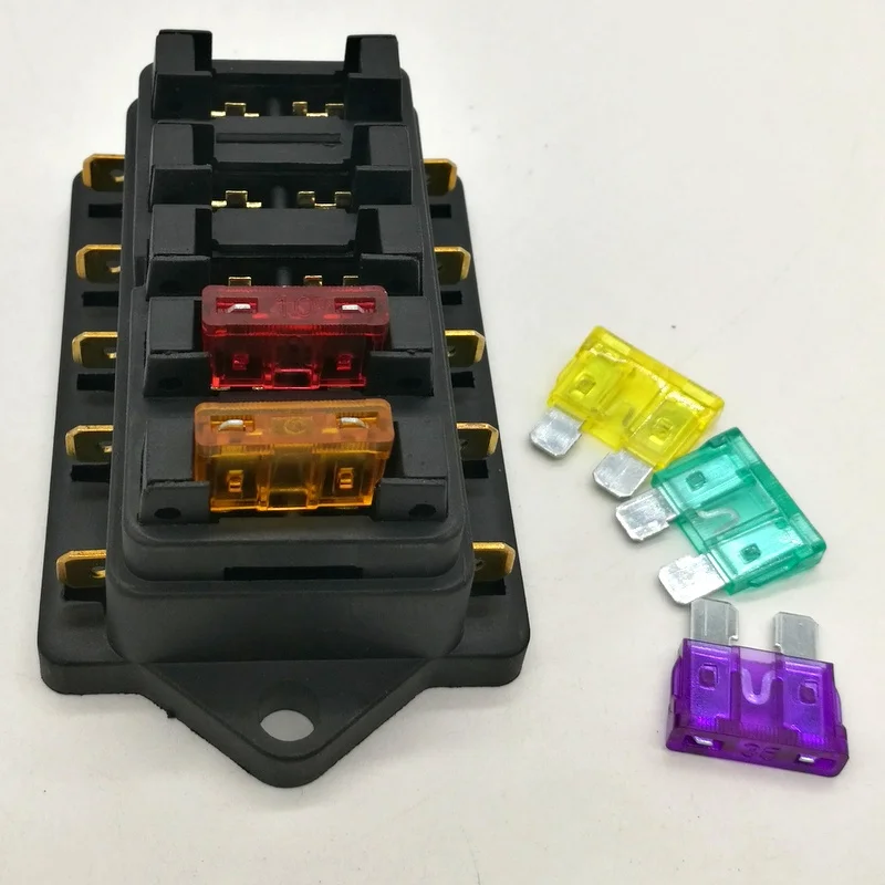 12 V/24 V 4 Way 5 way Автомобиль Грузовик Авто лезвие предохранитель коробка держатель цепи стандарт+ лезвие предохранитель