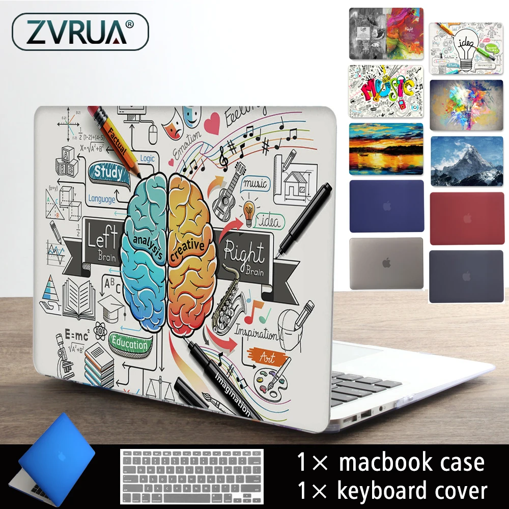 Новый чехол для ноутбука с принтом Apple MacBook Air Pro Retina 11 12 13 3 15 4 дюймов + клавиатуры