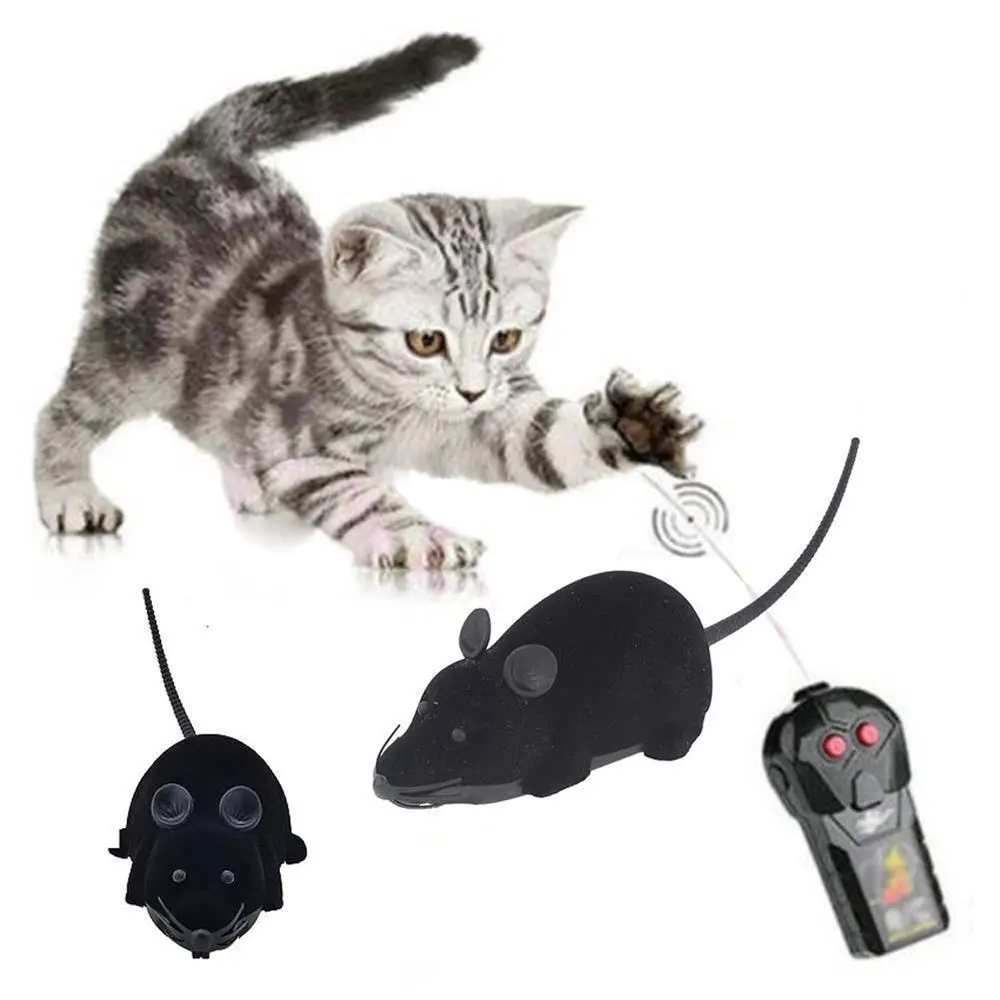 Высокое качество мышь игрушки беспроводной RC мышки для котов игрушки пульт дистанционного управления ложная мышь Новинка RC кошка забавная игра мышь игрушки для кошек
