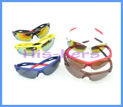 Мужчины женская мода полукадр солнцезащитные очки + коробка 6 цвет бесплатная