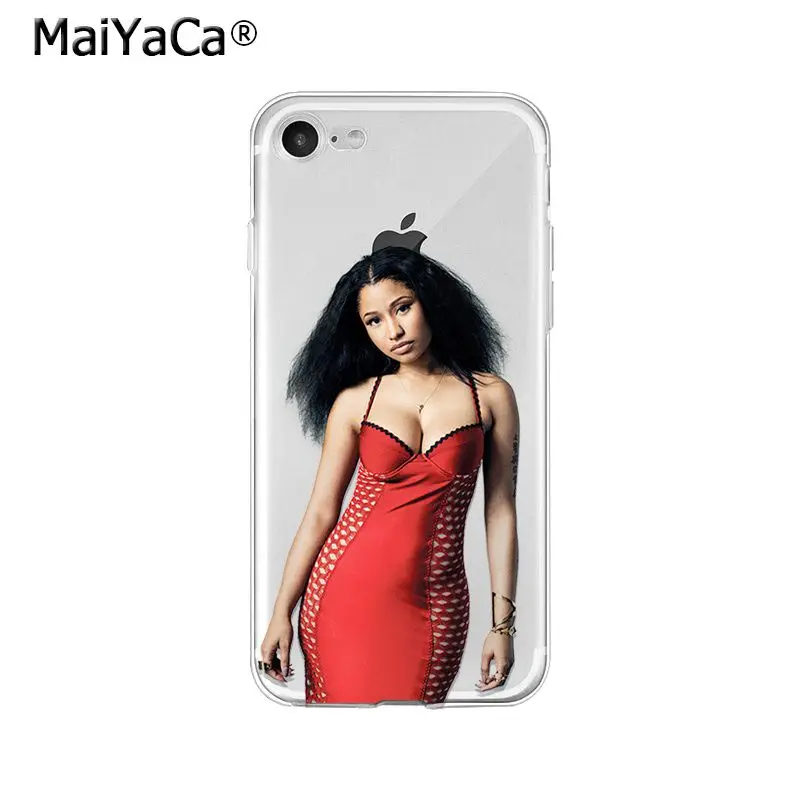 Мягкий чехол из ТПУ для телефона MaiYaCa Rapper Nicki Minaj iPhone X XS MAX 6 6S 7 7plus 8 8Plus 5 5S