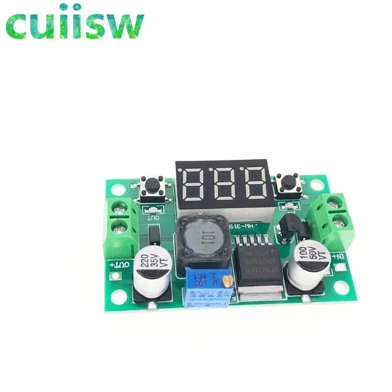 LM2596S DC LM2596 регулятор напряжения + светодиодный вольтметр понижающий модуль