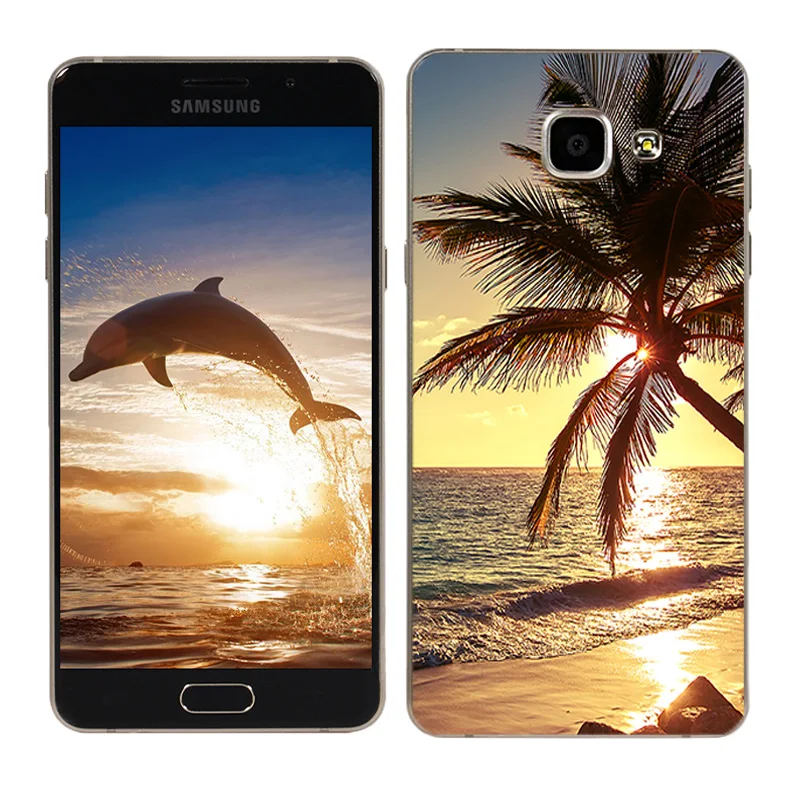 Чехол для телефона s для samsung Galaxy A3 A5 TPU Fundas Para Coque чехол для телефона с ночной росписью для Galaxy A7 Shell - Цвет: 01