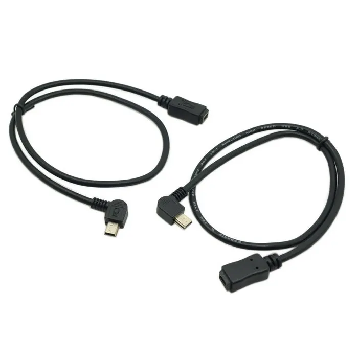 Удлинительный кабель Mini USB (штекер)/Mini (гнездо) 90 градусов 0 3 м 30 см | Компьютеры и