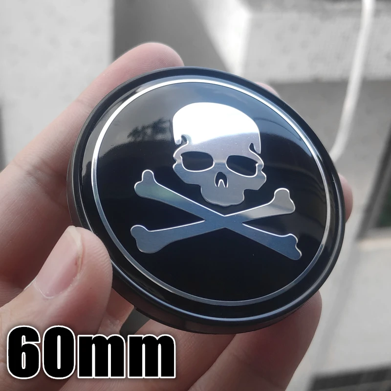 4 шт. пиратский Jolly Roger 60 мм пользовательский сплав колеса центр ступицы колпачок для Skoda Alfa Romeo обода украшения значок автомобильные аксессуары