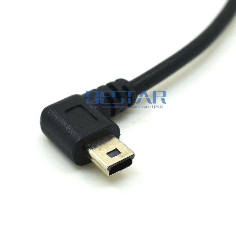 Мужской правый угловой USB2.0 поворот налево мини USB 90 градусов левый Поворот на