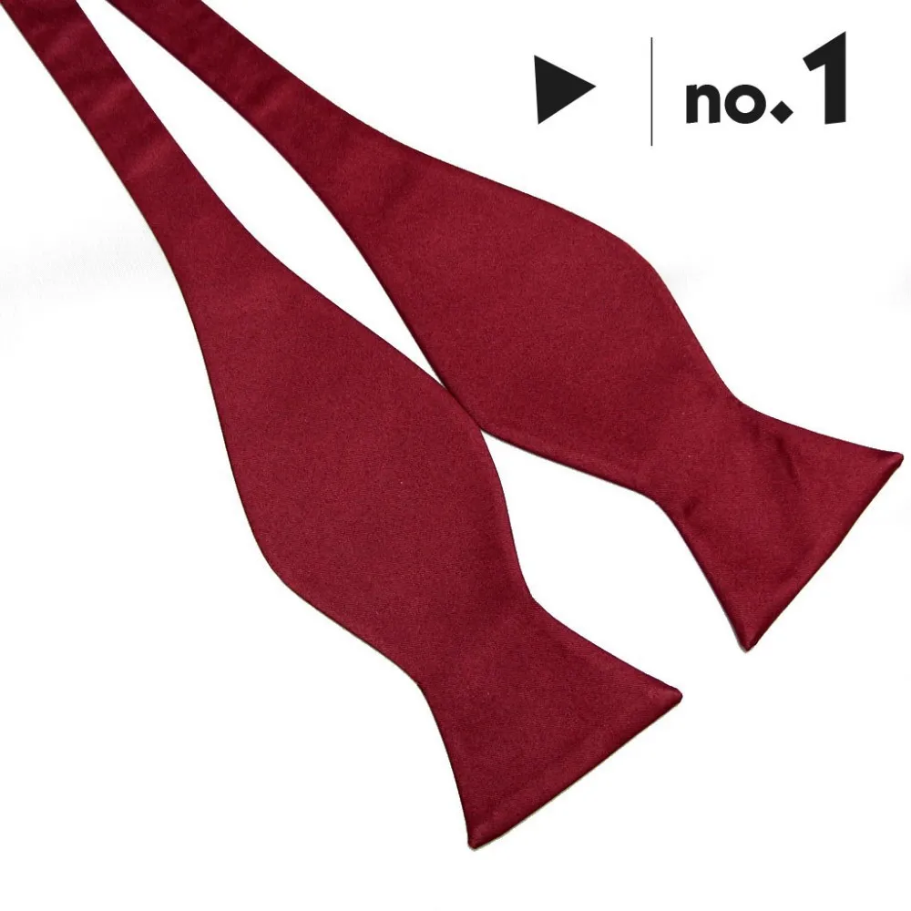 No1 10 цветов, мужские однотонные галстуки-бабочки, галстук-бабочка Gravata Borboleta, черный, красный, белый - Цвет: No1