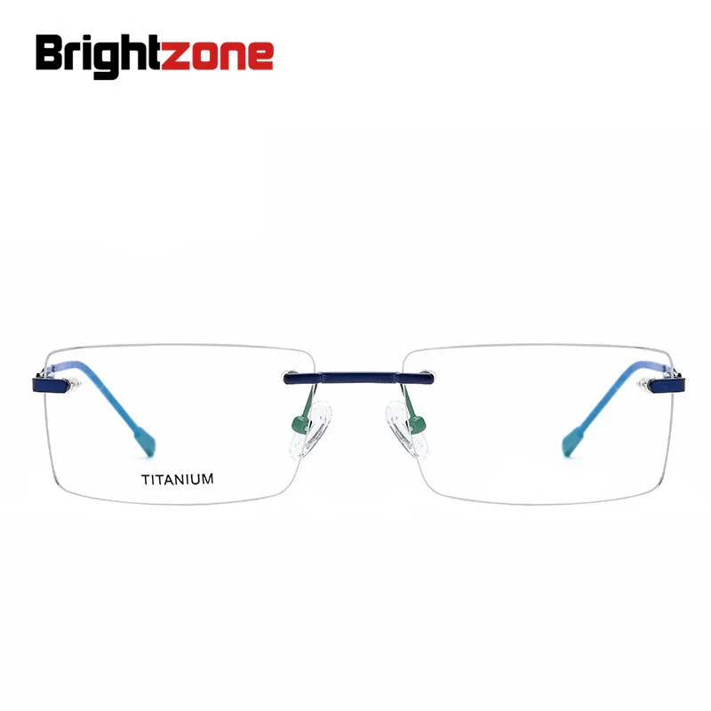 Очки Brightzone мужские деловые квадратная оправа из титанового сплава при