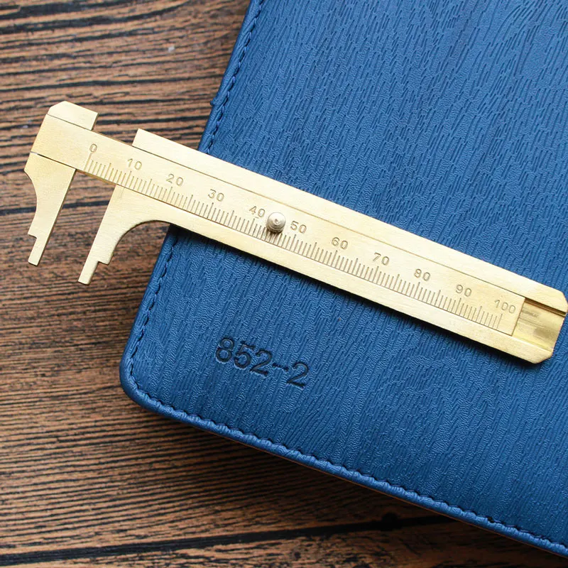 1 шт. винтажная латунная линейка инструменты металлическая медная транспортир