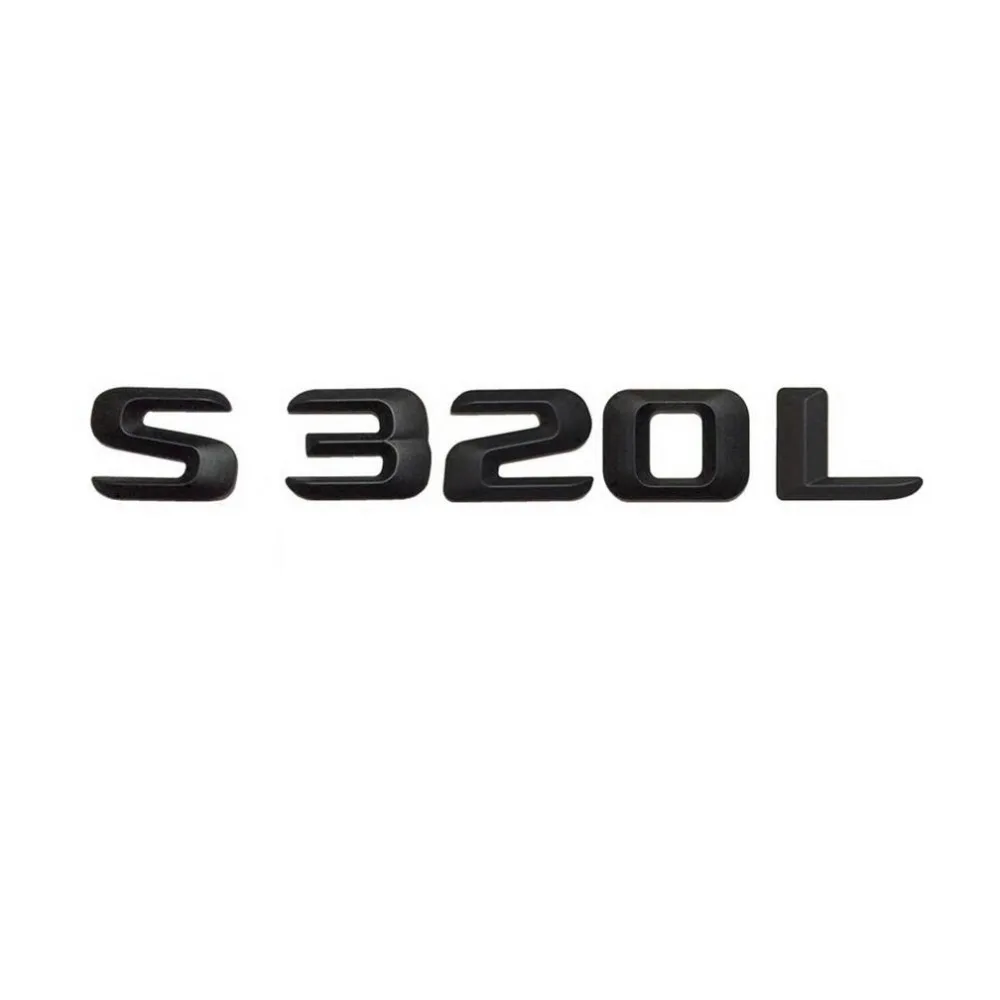 

Matt Black " S 320L " Car Trunk Rear Letters Word Badge Emblem Letter Decal Sticker for Mercedes Benz S Class S320L