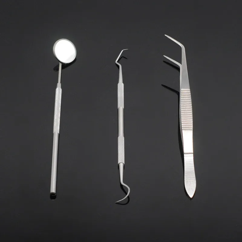 Зубной зажим плоскогубцы зонды Отбойник зеркало стальной инструмент скалер 10