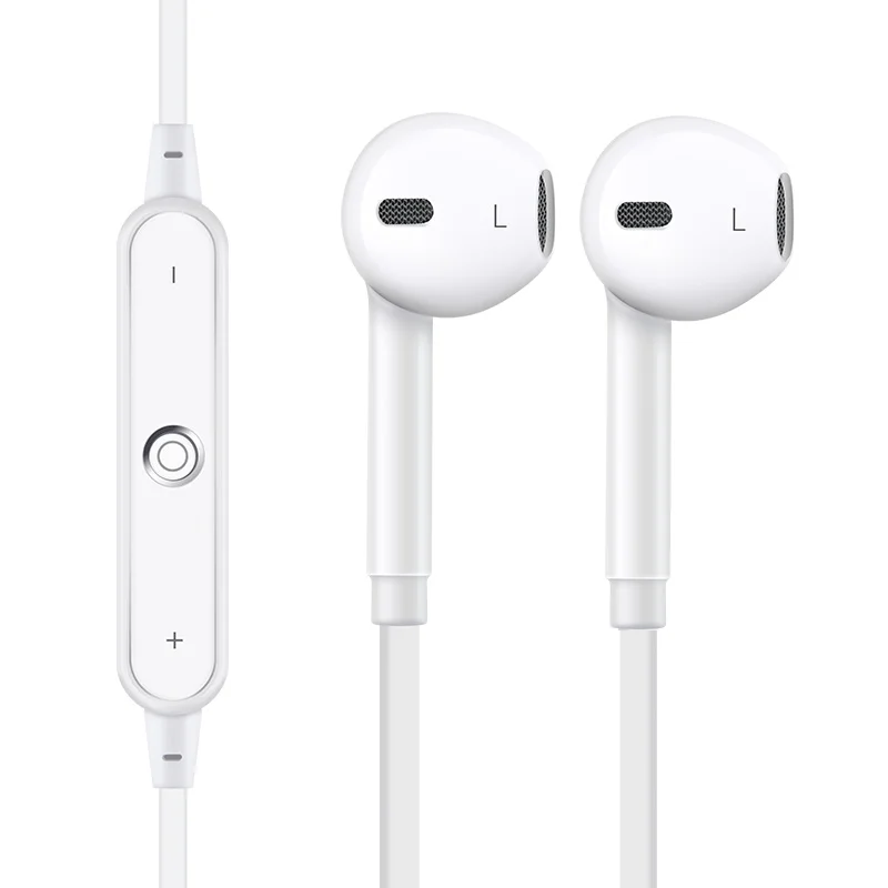 Беспроводные наушники S6 спортивные Bluetooth HD стерео гарнитура с микрофоном для Apple