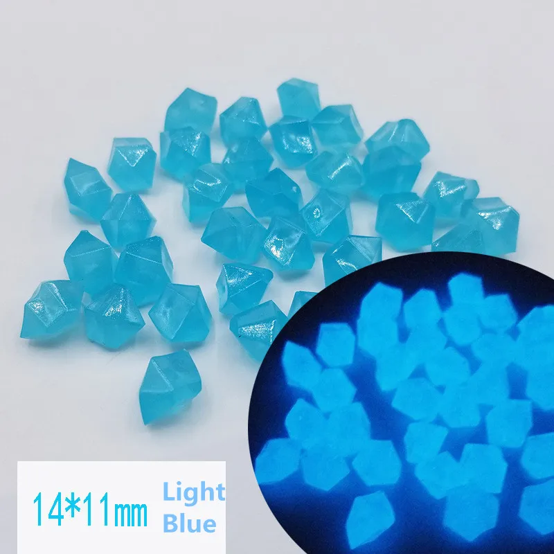 Light Blue 150 шт. светится в темноте, садовые камни для дорожек, садовая дорожка, патио, лужайка, садовый декор, светящиеся камни - Цвет: Light Blue
