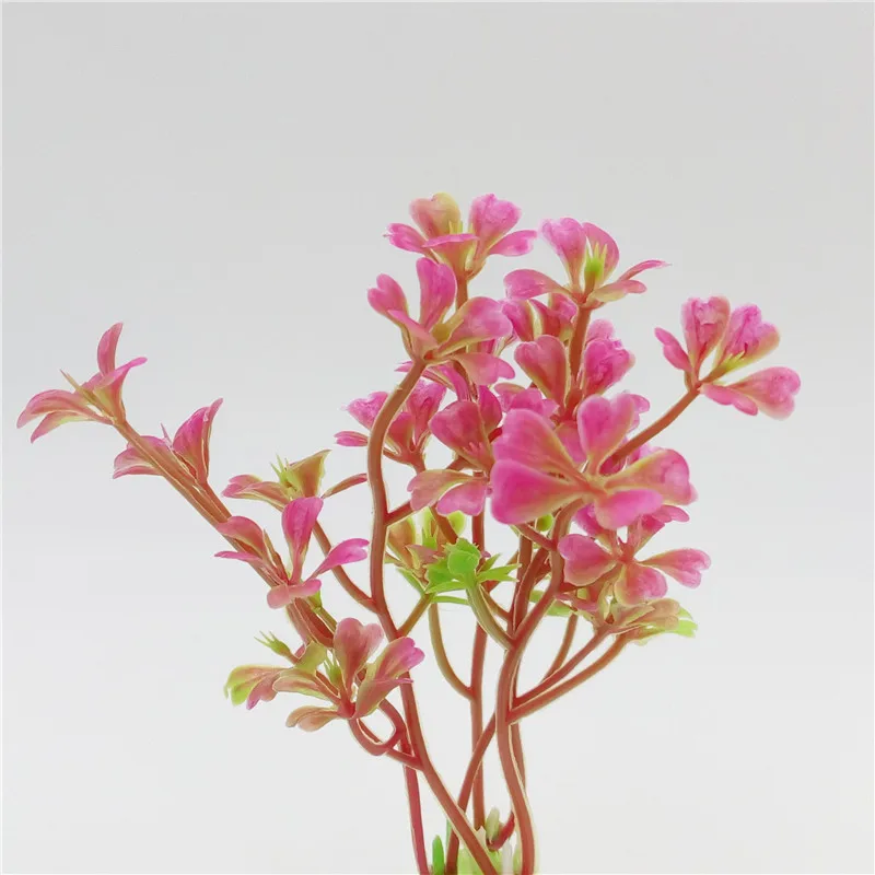 6 шт аквариумные растения Пластик аквариум искусственные украшения декор