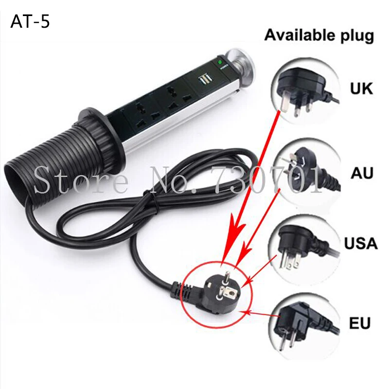 5 Штепсельных Разъемов Pop Charge кухонная столешница выдвижная usb розетка для