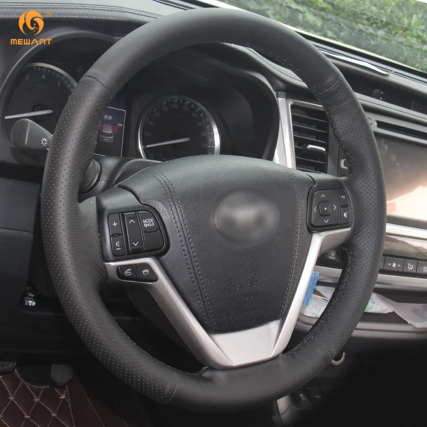MEWANT черная натуральная кожа фотоаксессуары для Toyota Highlander 2015 2016 2017 Sienna аксессуары