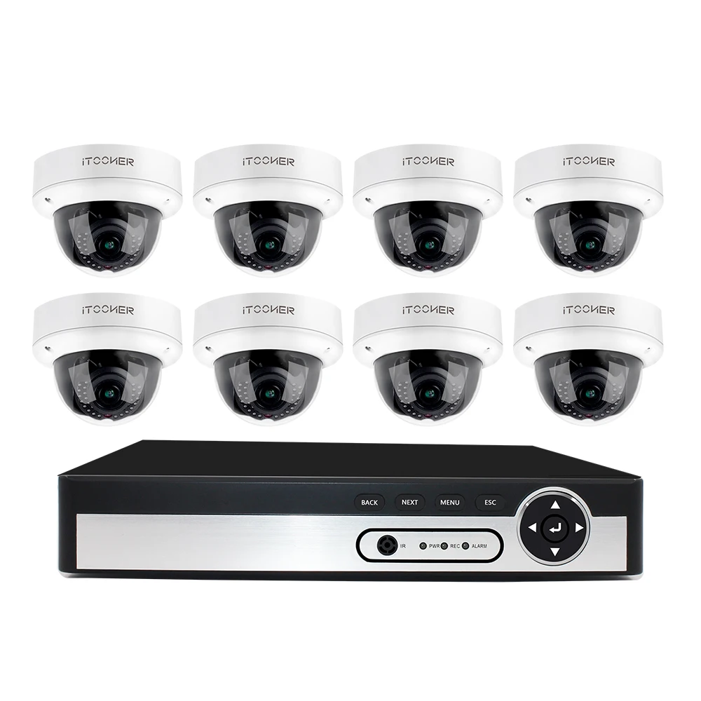 H265 NVR 5.0MP HDMI POE CCTV система внутренняя ip камера IP66 P2P Onvif комплект видеонаблюдения