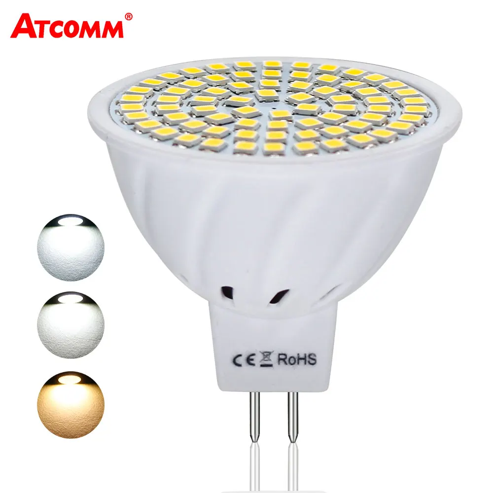 

Ampoule LED MR16 12V 4W 6W 8W High Lumen Flicker-Free MR16 LED Diode Bulbs 110V 220V 36 54 72 LEDs SMD 2835 Chip Energy Saving