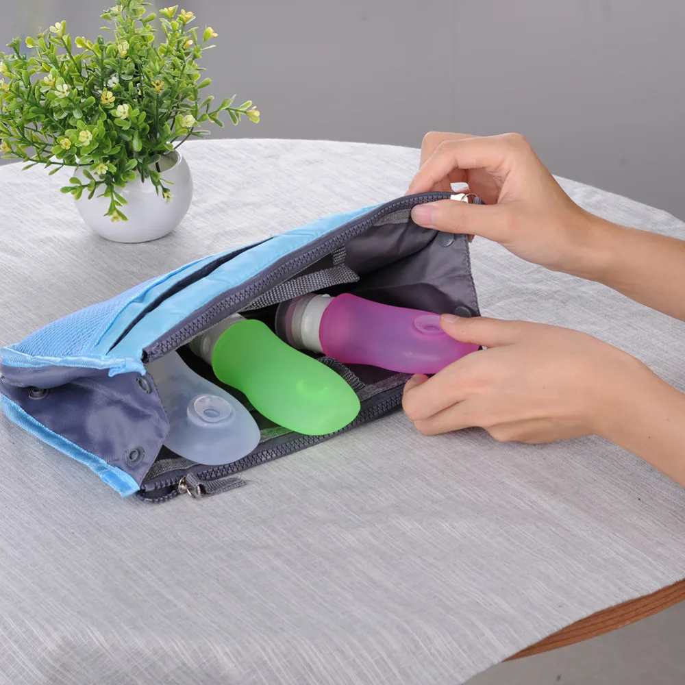 Герметичный силиконовый портативный медицинский Сжимаемый многоразовый флакон