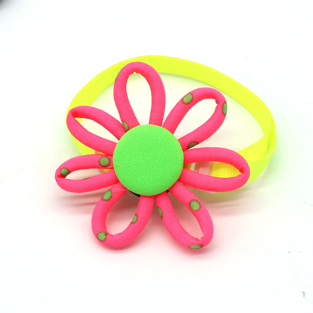 100 шт. новые весенние товары для животных Sun flower Pet Dog Cat Bowties Neckties Samll собака кошка праздник уход за лошадьми аксессуары